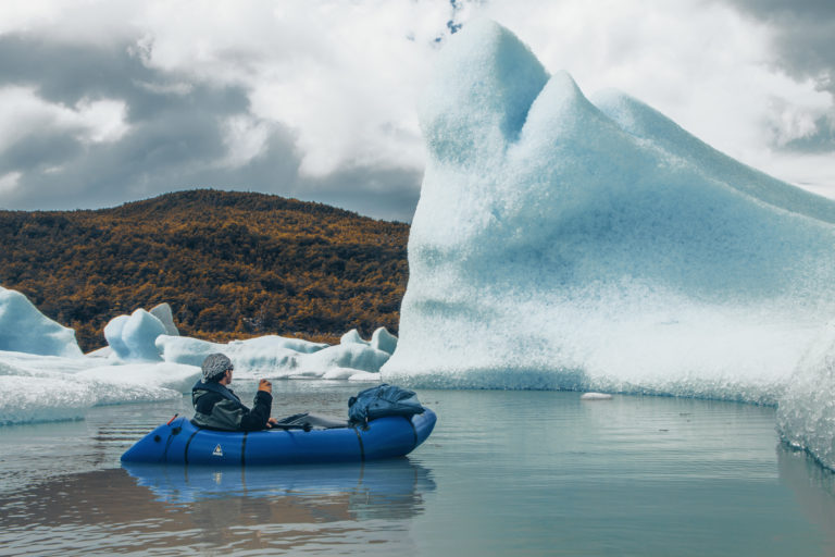 Paddeln auf dem Gletschersee