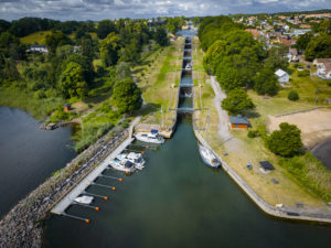 Untere Schleusen des Göta Kanal in Berg